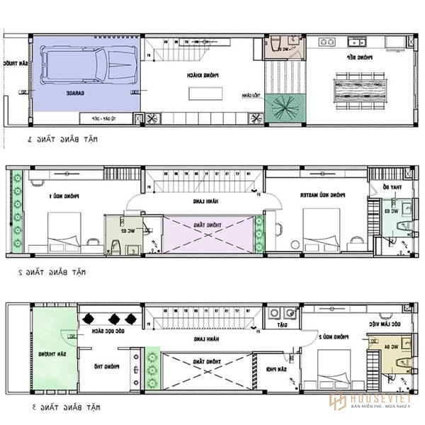 Bản vẽ thiết kế nhà diện tích nhỏ 30m2 được trình bày khoa học với các chi tiết phân chia phù hợp