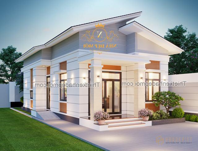 Nhà cấp 4 mái lệch 100m2 3 phòng ngủ