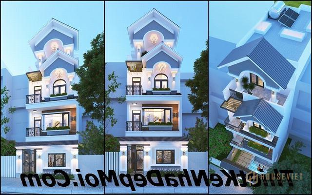 Mẫu nhà phố 3 tầng 1 tum 5x20m thiết kế đẹp