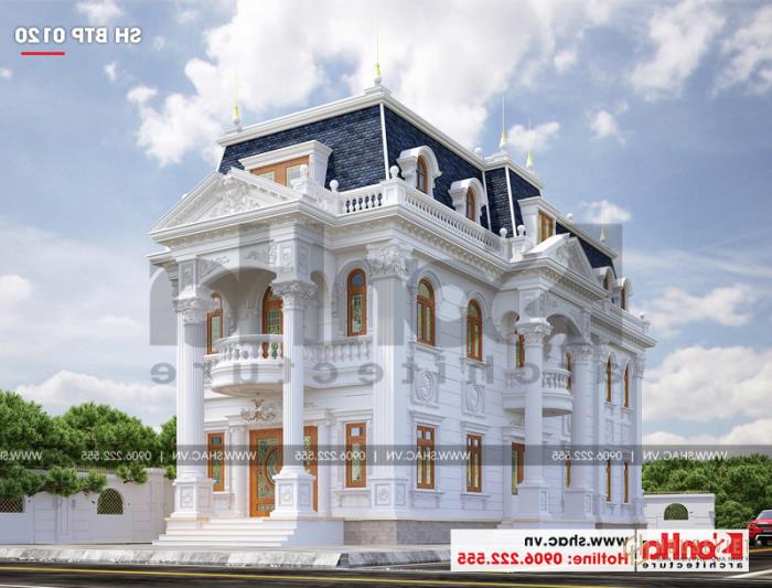 Lộ diện biệt thự cổ điển 3 tầng diện tích 10,3x28,6m tại Cần Thơ – SH BTP 0120 48 Kiến trúc biệt thự cổ điển giản dị nhưng tinh tế ấn tượng đến từng tiểu tiết