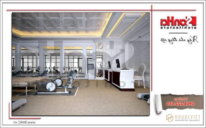 Mẫu thiết kế khách sạn 4 sao 22 tầng hiện đại tại Đà Nẵng - SH KS 0032 56 Thiết kế nội thất phòng gym khách sạn tại Đà Nẵng sh ks 0031