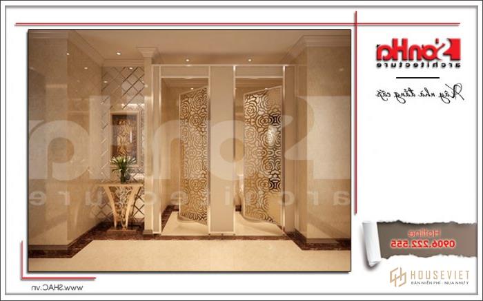 Mẫu thiết kế khách sạn 4 sao hiện đại 22 tầng tại Đà Nẵng - SH KS 0032 63 Thiết kế nội thất phòng vệ sinh khách sạn nữ tại Đà Nẵng sh ks 0031