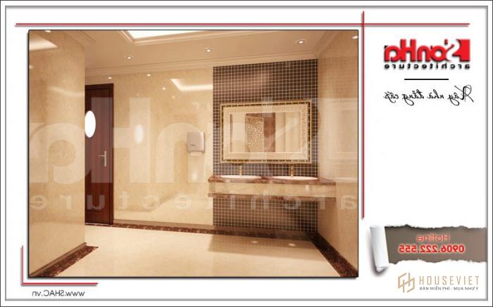 Mẫu thiết kế khách sạn 4 sao 22 tầng hiện đại tại Đà Nẵng - SH KS 0032 64 Thiết kế nội thất phòng tắm khách sạn nữ tại Đà Nẵng sh ks 0031