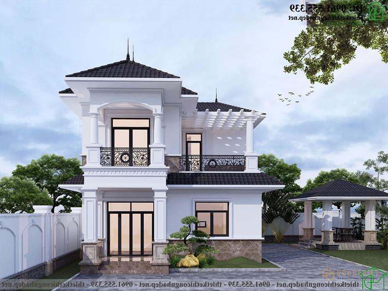 Biệt thự 2 tầng tân cổ điển 8,5x14m ở Thanh Oai NDBT2T107