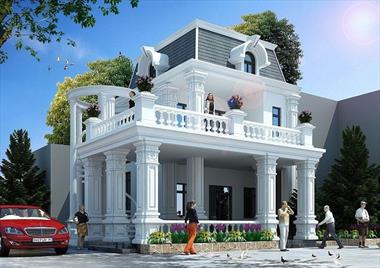 Tổng hợp 7 mẫu thiết kế biệt thự tân cổ điển 2 tầng sang trọng nhất hiện nay