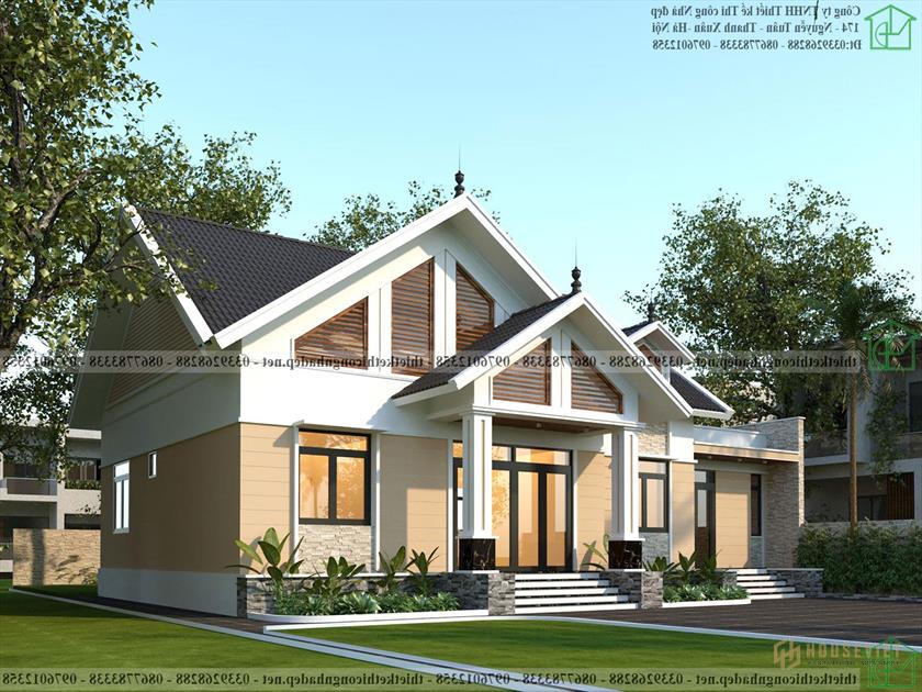 Nhà cấp 4 4 phòng ngủ 16x12m NDNC4161