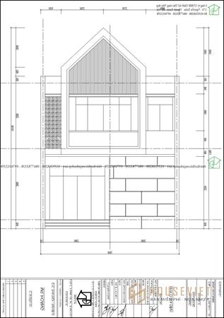 Bản vẽ thiết kế nhà 2 tầng 7x15m tại Thái Bình NDNP2T26