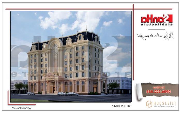 Mẫu thiết kế khách sạn 4 sao kiến trúc cổ điển tại Phú Quốc (Kiên Giang) - SH KS 0047 1 Mẫu thiết kế khách sạn 4 sao kiến trúc cổ điển tại phú quốc kiên giang
