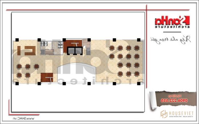 Thiết kế khách sạn cổ điển 4 sao tại Phú Quốc (Kiên Giang) - SH KS 0047 24 Mặt bằng công năng của khách sạn tiêu chuẩn 4 sao kiến trúc cổ điển