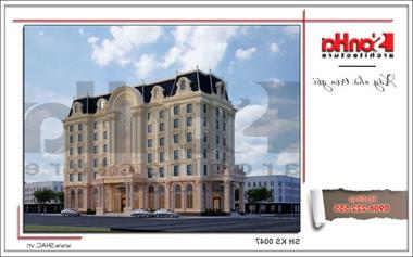 Mẫu thiết kế khách sạn 4 sao kiến trúc cổ điển tại Phú Quốc (Kiên Giang) - SH KS 0047