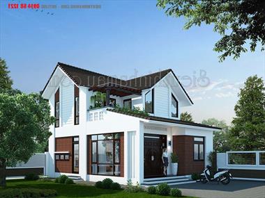 Thiết kế biệt thự mini 2 tầng đẹp nhỏ BT131221