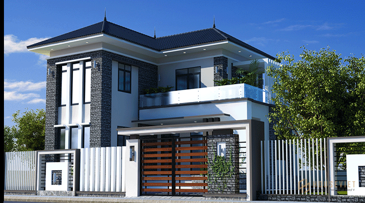 Mẫu thiết kế biệt thự 2 tầng hình chữ l |  Bộ sưu tập những mẫu hot nhất 