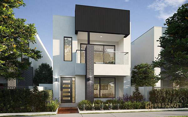 Mẫu nhà 2 tầng mặt tiền 6m.