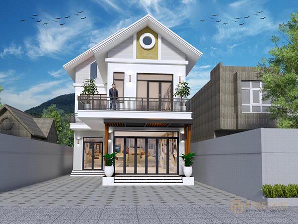 Mẫu nhà 2 tầng mái thái