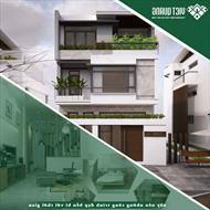 Thiết kế nhà phố mặt tiền 7m ấn tượng