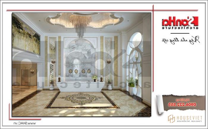 Thiết kế khách sạn 4 sao kiến trúc đẹp tại Sài Gòn - SH KS 0033 47 Thiết kế nội thất khu lễ tân khách sạn cổ điển sh ks 0033