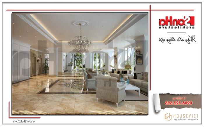 Thiết kế khách sạn 4 sao kiến trúc đẹp tại Sài Gòn - SH KS 0033 49 Thiết kế nội thất sảnh khách sạn cổ điển sh ks 0033