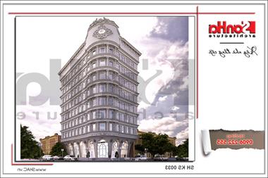 Thiết kế khách sạn tiêu chuẩn 4 sao kiến ​​trúc đẹp tại Sài Gòn - SH KS 0033
