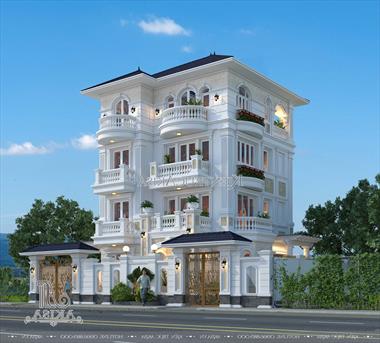 Biệt thự tân cổ điển 4 tầng mái thái đẹp tinh tế (Chủ đầu tư: Anh Hậu - Hà Nội) BT42022