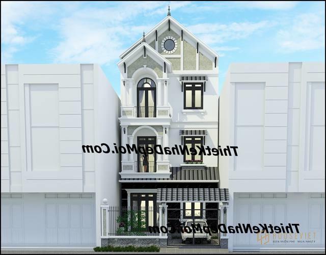 Nhà mặt tiền 7m có gara ô tô.