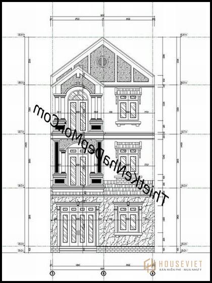 Mẫu nhà 7x12m 1 trệt 2 lầu đẹp
