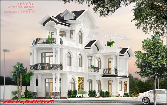 Mẫu nhà 2 tầng mặt tiền 7m