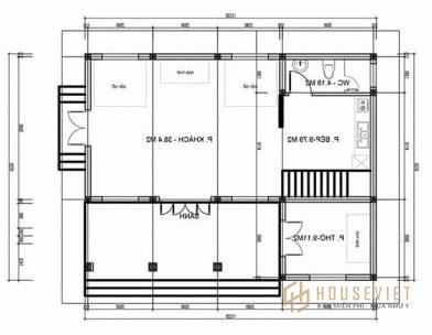 mẫu nhà cấp 4 9x12m