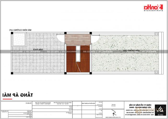 Mẫu nhà ống 3 tầng kiểu Pháp mặt tiền 4,5m tại Hải Phòng - SH NOP 0159 54 Bản vẽ mặt bằng công năng nhà ống kiến trúc Pháp đẹp 3 tầng mặt tiền 4,5m. mặt tiền