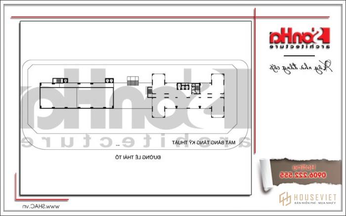 Mẫu thiết kế khách sạn 4 sao cổ điển sang trọng tại Bắc Ninh - SH KS 0034 14 Mặt bằng tầng điển hình khách sạn 4 sao Bắc Ninh sh ks 0034