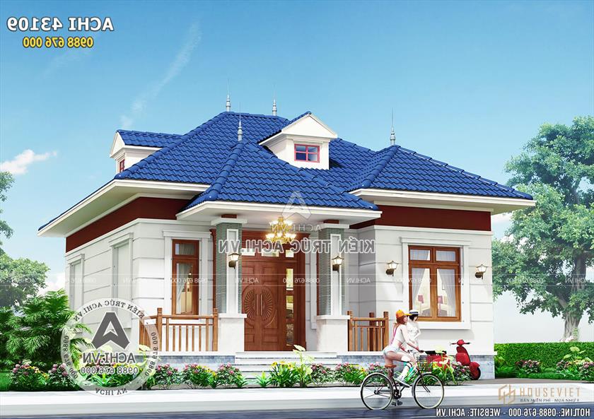 Mẫu thiết kế nhà cấp 4 hiện đại 100m2 600 triệu - ACHI 13422 Mẫu thiết kế nhà cấp 4 hiện đại 100m2 600 triệu - ACHI 13422