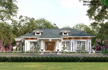 Mẫu nhà 1 tầng 4 phòng ngủ 20x14m siêu đẹp tại Phú Thọ BT1T84