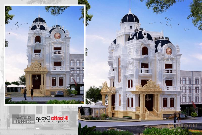 Biệt thự lâu đài cổ điển 4 tầng 140m2 sang trọng tại Sài Gòn - SH BTLD 0033 1 Biệt thự lâu đài 140m2 4 tầng sang trọng