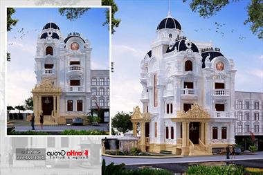 Biệt thự lâu đài cổ điển 4 tầng 140m2 sang trọng tại Sài Gòn - SH BTLD 0033