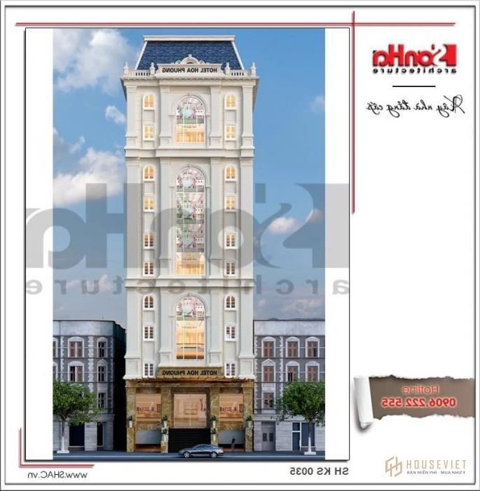 Mẫu thiết kế khách sạn 3 sao 12 tầng tại Hải Phòng - SH KS 0035 1 Thiết kế khách sạn 3 sao 12 tầng tại Hải Phòng sh ks 0035