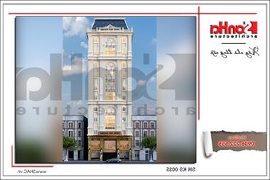 Mẫu thiết kế khách sạn 3 sao 12 tầng tại Hải Phòng - SH KS 0035