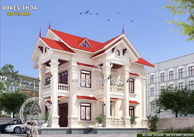 Mẫu nhà 2 tầng tân cổ điển đẹp tại Hải Dương - ACHI 23400