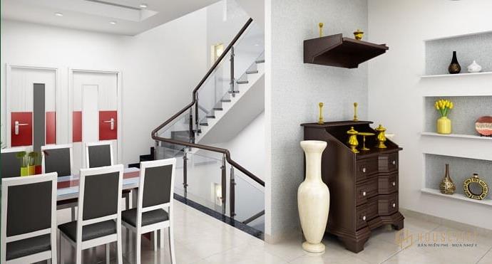 nội thất nhà mặt tiền 5m đẹp