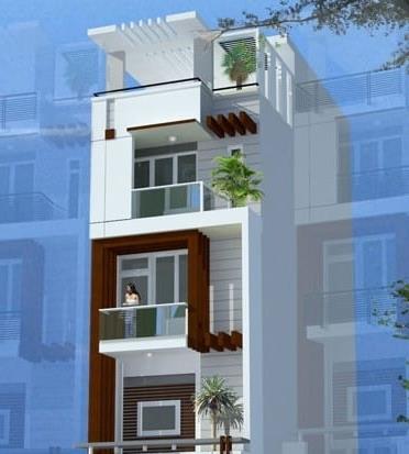 Mẫu nhà phố hiện đại mặt tiền 5m 5 tầng diện tích 5x15m anh Thông