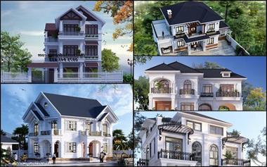 8 mẫu thiết kế biệt thự 6 phòng ngủ 2 3 tầng mái thái dành cho 4 thế hệ
