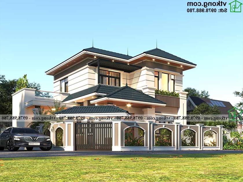 Biệt thự 2 Tầng Tầng Thượng Nhật Bản có 4 Phòng Ngủ 13x10m Hoành Điếm