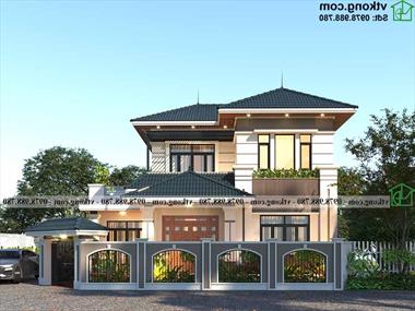 Biệt thự mái thái 2 tầng kiểu Nhật 4 phòng ngủ 13x10m tráng lệ tại Hà Nội BT2T85