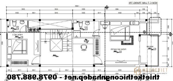 Tầng 2 và tầng 3 nhà phố 3 tầng NDNP3T1