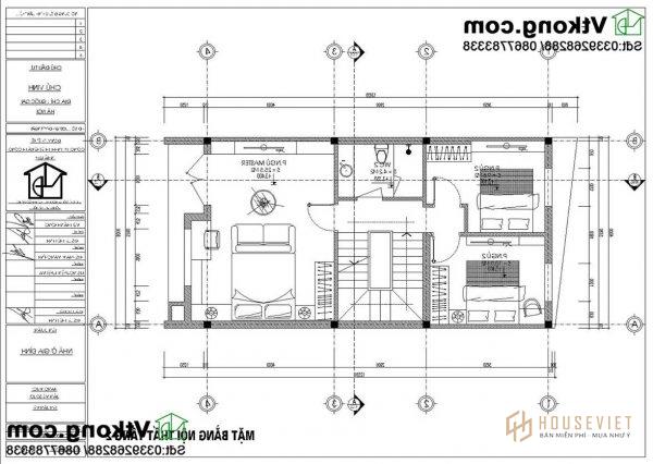 nội thất nhà phố tầng 2 mái bằng 1