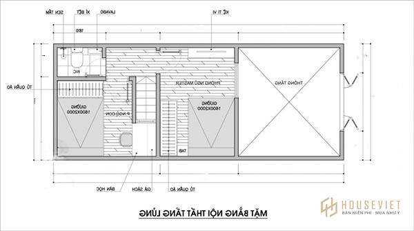 Mẫu nhà cấp 4 có gác lửng 4x10 đề cao sự thông thoáng và tiện nghi