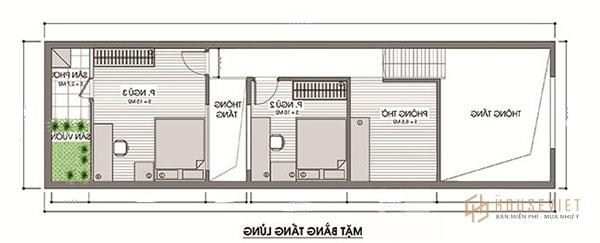 Gác lửng cấp 4 40m2 có thể phá cách miễn là đáp ứng được nhu cầu sử dụng.