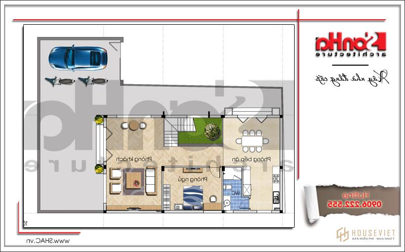 Mặt bằng công năng chung tầng 1