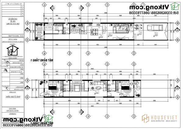 nội thất nhà phố 3 tầng 4x20m NP3T12