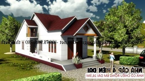 Nhà cấp 4 có gác lửng mái thái