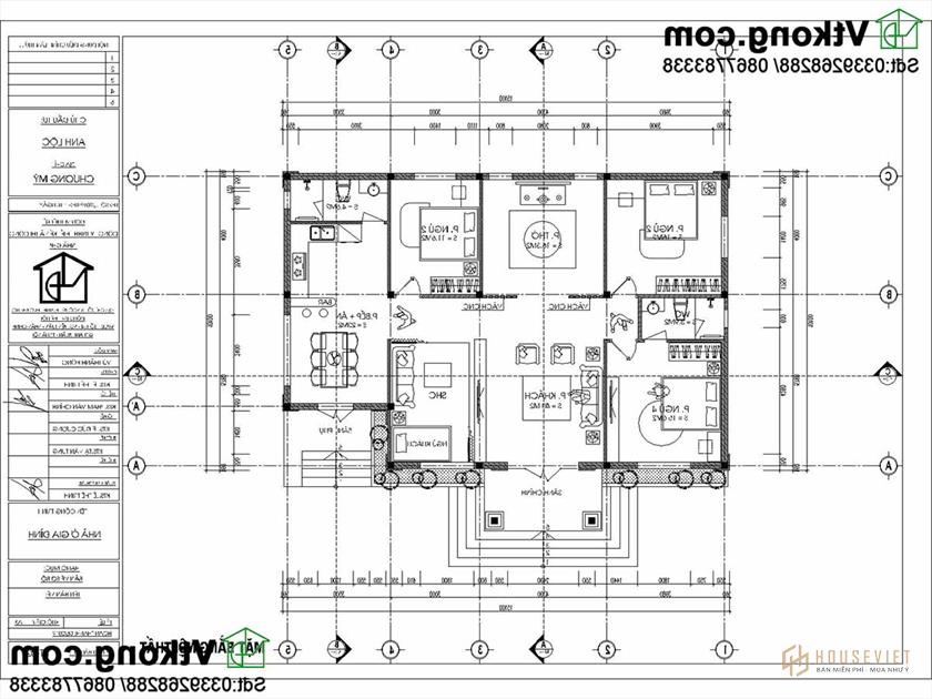 Công năng biệt thự vườn 1 tầng 10x15m.