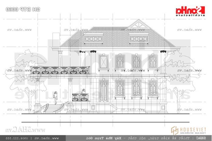 Bản vẽ mặt bằng 2 biệt thự sh btp 0060